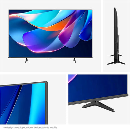 Hisense 43A6S - TV 2026 4K UHD 43" (108 Cm), Smart TV Homeos U9.5, Dolby Vision, Game Mode Plus, Compact Et Performant, Noir | Grimpeur IA 4K, Smooth Motion IA, Mode Jeu Plus, Dolby Vision, Contrôle Vocal