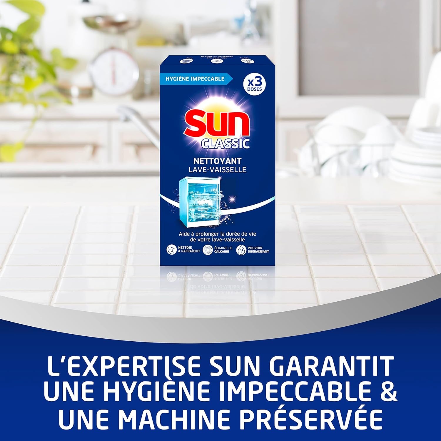 Nettoyant Lave-Vaisselle Classique 3 Doses Contre Le Calcaire Et Les Dépôts De Graisse