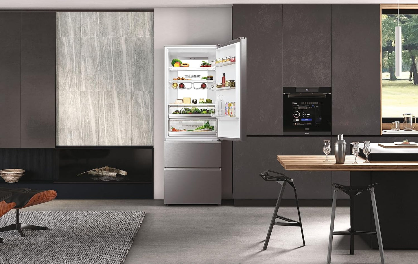 R�FRIG�RATEUR COMBIN� 343+120L CLASSE D PLATINIUM INOX