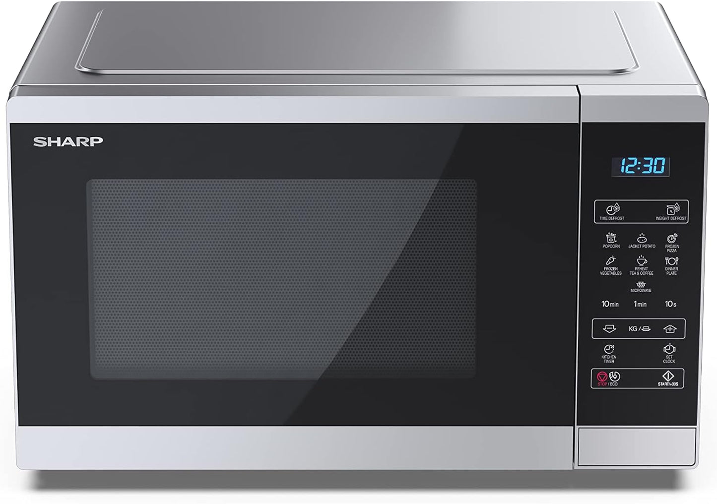 YC-MS252AE-S, Four Micro-Ondes 25 Litres, Solo, Numérique, Gris