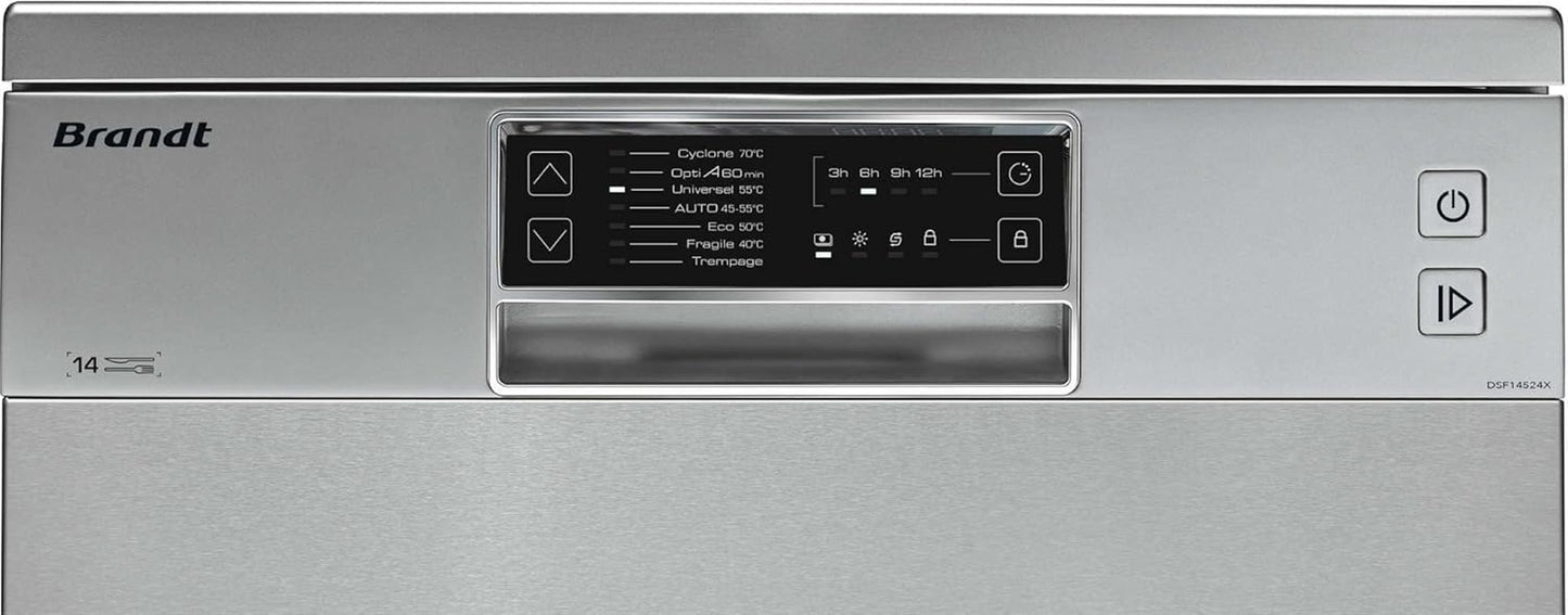 LAVE-VAISSELLE 14 COUVERTS 44Db INOX CLASSE D