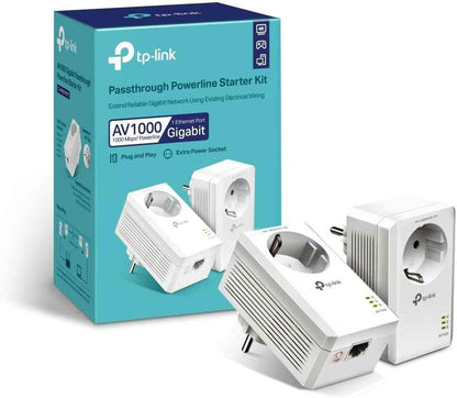 Prise CPL 1000 Mbps, Prise Intégrée, Port Gigabit, TL-PA7017P KIT