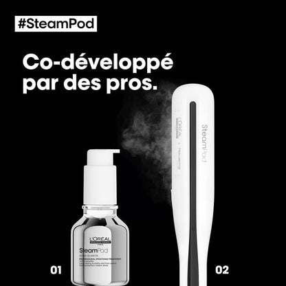 STEAMPOD 3 - Lisseur Vapeur 2-En-1 - Idée Cadeau - Lissage & Wavy - 91% De Dommages En Moins - Coiﬀage Rapide - Technologie Vapeur Brevetée - Tous Types De Cheveux - L'Oréal Professionnel