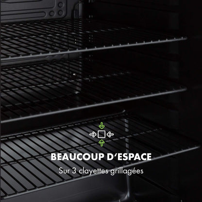 Poplife Refroidisseur De Boissons - Mini-Bar, Réfrigérateur Rétro, 0-10°C, Seulement 39 Db, 70 L, Écologique, Porte À Double Vitrage, Design Rétro, Rouge