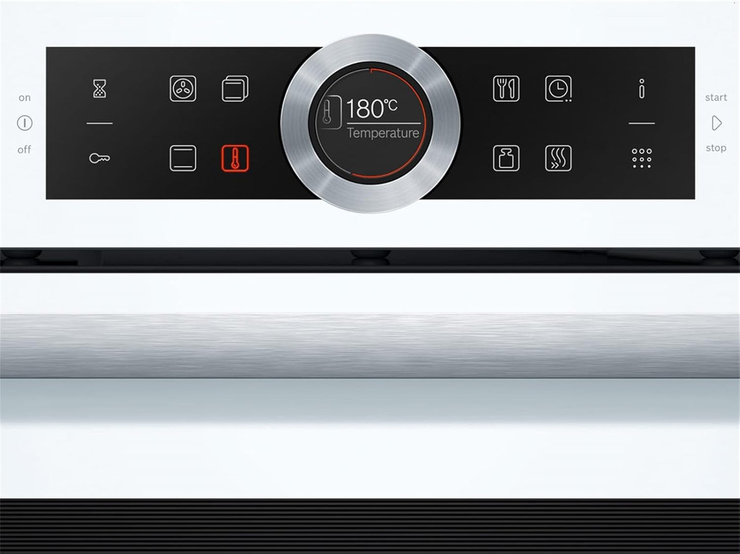 HBG675BB1 Série 8 Four Électrique À Encastrer/A / 71 L/Noir/Air Chaud plus 4D Weiß