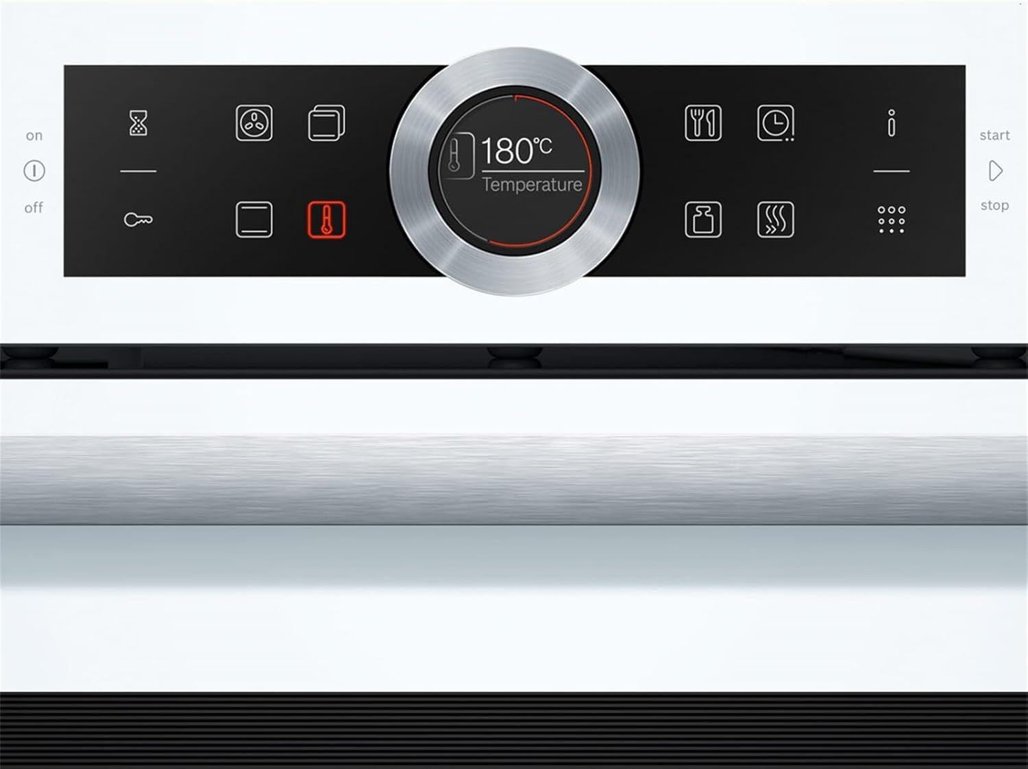 HBG675BB1 Série 8 Four Électrique À Encastrer/A / 71 L/Noir/Air Chaud plus 4D Weiß