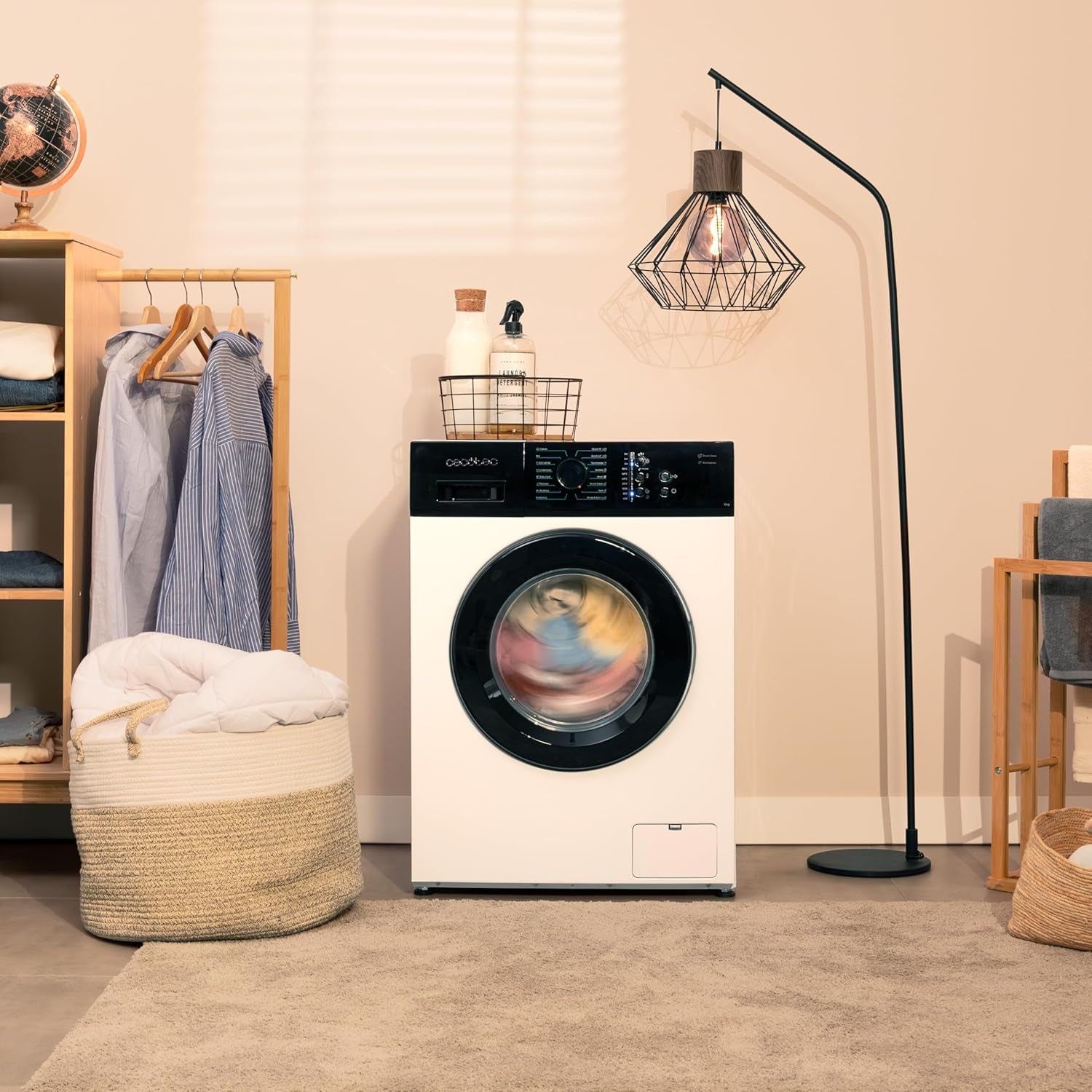 Lave-Linge 6 Kg Bolero Dresscode 620 E. Chargement Frontal, 1000 RPM, Faible Consommation D'Énergie, Drumclean, 15 Programmes, Kidlock, Prewash, Stérilisation 60ºc, Prrogramme Rapide 15'