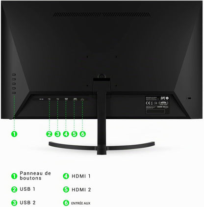 Smart Monitor 24" - Écran Android TV, Full HD, Télécommande | Écran Et Android TV, Haut-Parleurs Intégrés, Design Ultrafin, Streaming Netflix, Prime Video, Etc.