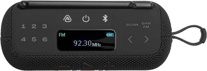 Tuner 3, Radio Portable Dab/Dab+/Fm Avec Bluetooth, Noire | 6 Préréglages, 15 H D'Autonomie, Étanchéité IP68, Auracast, Compatible Avec L'Application  Portable