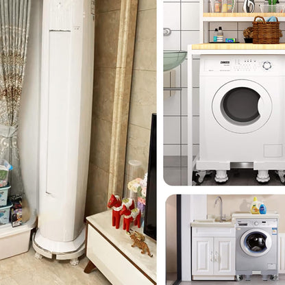 Support De Machine À Laver Réglable Et Mobile, Roue Télescopique, Frein, Plate-Forme Élévatrice Pour Équipement Lourd Tel Que Réfrigérateur Et Sèche-Linge