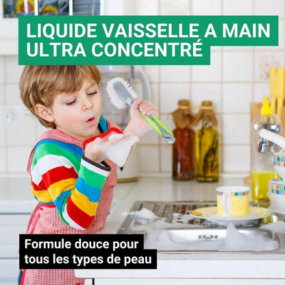 GPQ - Lave-Vaisselle À Dosettes Liquides | 250 Unités X 15 Ml | Détergent Pour Lavage Manuel De Vaisselle | Dégraissant / Dégraissant | Sans Parabènes | Amenities D'Appartement, Airbnb, Camping,