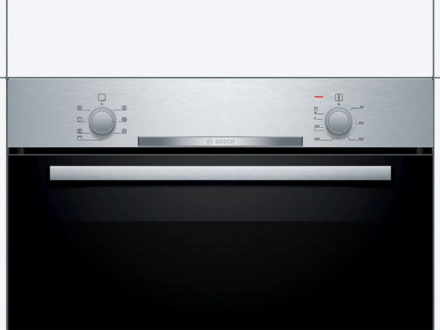 HBA530BR1 Série 2 Four Encastrable/A / 71 L/Acier Inoxydable/Porte Rabattable/Bouton Rotatif / 5 Types De Chauffage/Ecoclean Direct / 3D Air Chaud