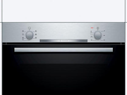 HBA530BR1 Série 2 Four Encastrable/A / 71 L/Acier Inoxydable/Porte Rabattable/Bouton Rotatif / 5 Types De Chauffage/Ecoclean Direct / 3D Air Chaud