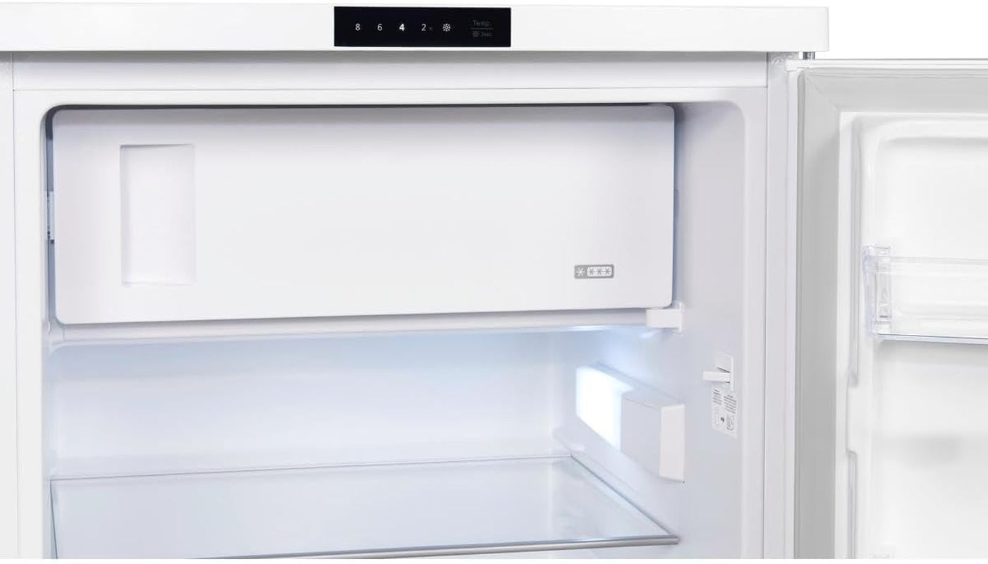 Exquisit KS16-4-HE-010D Standkühlschrank, 56 Cm Breit, 120 L, Temperatureinstellung, Eierablagen, Gemüseschublade, Schnellgefrieren, Weiß
