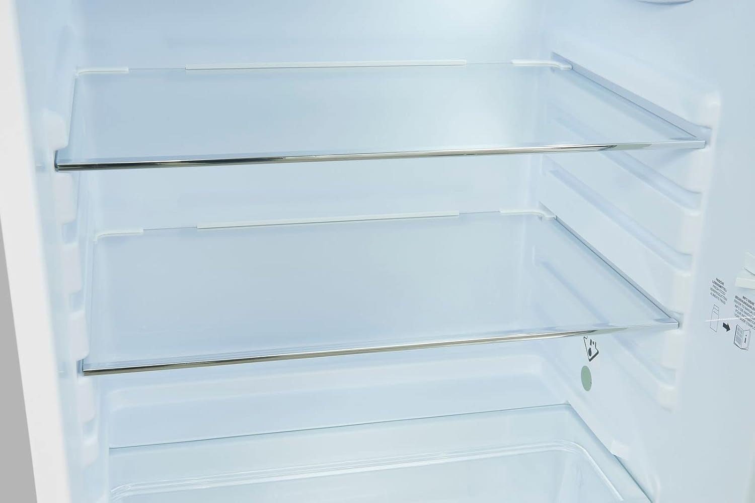 Exquisit Réfrigérateur Rétro RKS120-V-H-160F Gris | Support | Volume 122 L | Gris | Étagère En Verre Et Compartiment À Légumes | Lumière LED | Style Rétro | Roulettes Arrière