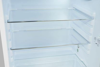 Exquisit Réfrigérateur Rétro RKS120-V-H-160F Gris | Support | Volume 122 L | Gris | Étagère En Verre Et Compartiment À Légumes | Lumière LED | Style Rétro | Roulettes Arrière