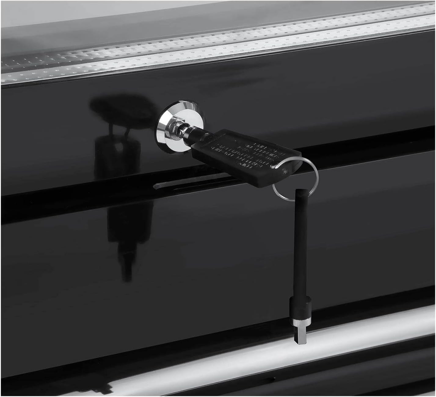 Frigo À Boissons Réfrigérateur Bar Vitrine RCGK-W320 (Cadre Noir, 320 Litres, 210 Watts, Jusqu'À 228 Cannettes, 4 Tablettes Réglables)