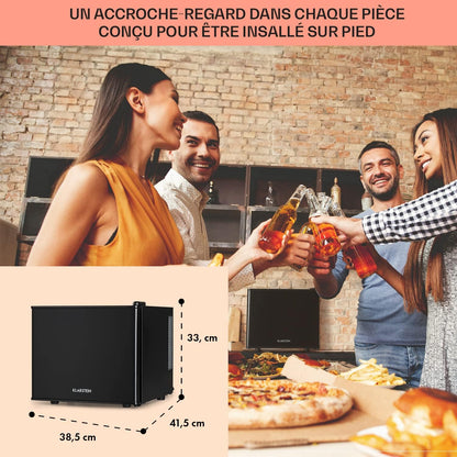 Mini Frigo De Chambre Pour Boissons, Petit Frigo Silencieux, Mini Bar Intérieur, Bières, Vins, Petit Refrigerateur Camping, 3 Niveaux De Refroidissement, Frigo Cosmetique, 0-15°C, 17L