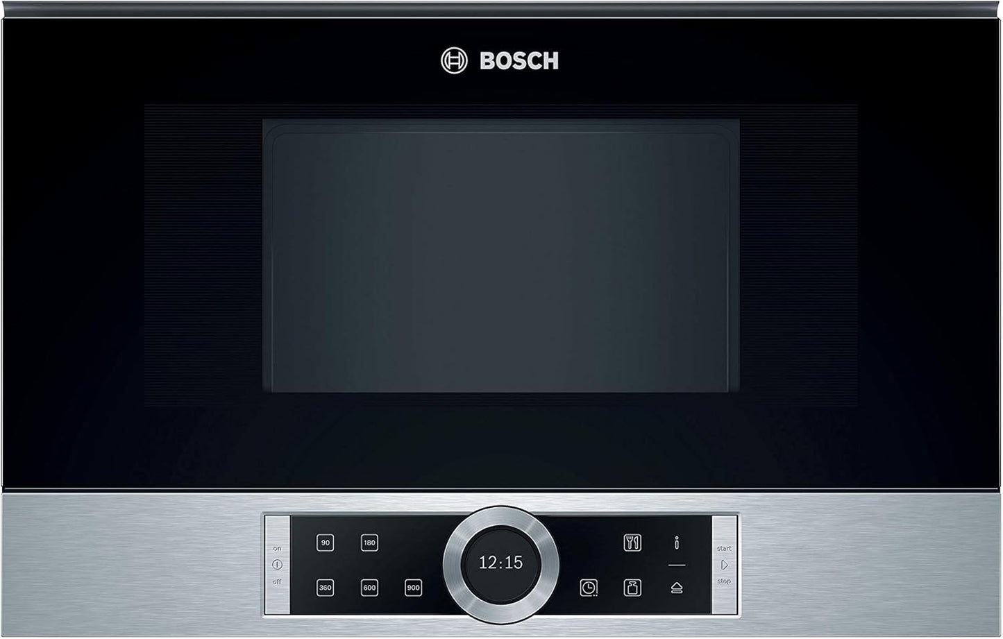 Micro Ondes Encastrable BFR634GS1, Série 8, 21 Litres, Niche De 38 Cm,