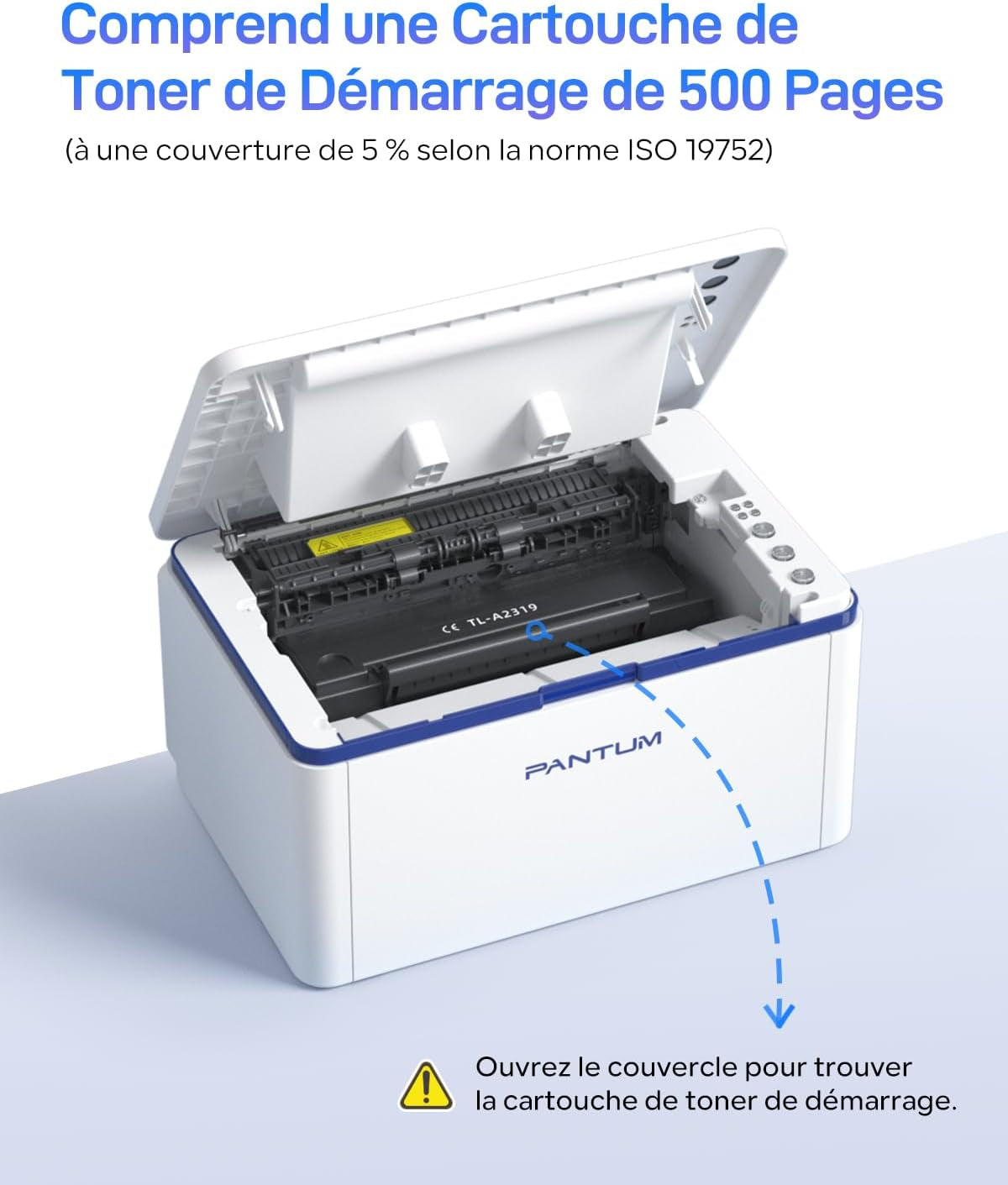 BP2309W Imprimante Laser Noir Et Blanc, Impression Manuelle Recto-Verso, 20 Pages/Minute, Wifi Usb,Airprint Mopria APP, Fonction Unique A4