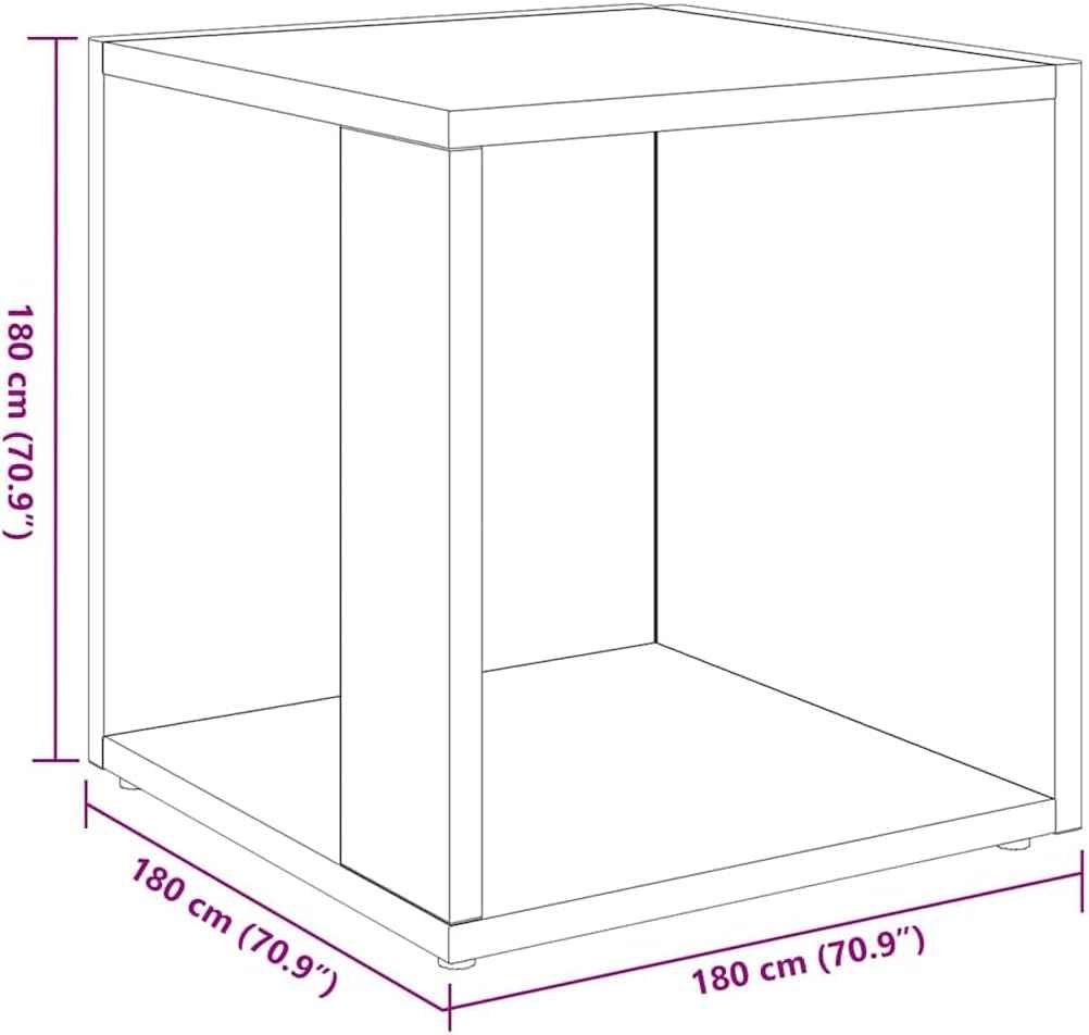 Table D'Appoint Table Basse Table De Canapé Bout De Canapé Armoire D'Angle Salle De Séjour Salon Intérieur Blanc 33X33X34,5 Cm Aggloméré