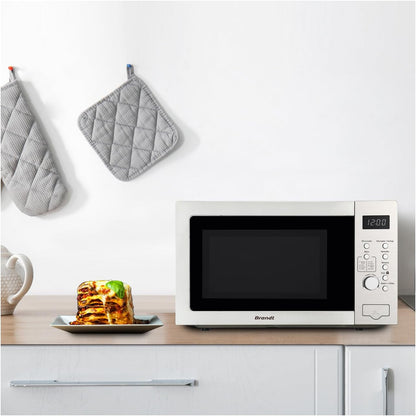 - SE2500X - Micro Onde Pose Libre - 900W - 25L - Cavité Peinte - Minuterie 60 Minutes - 8 Programmes Automatiques - PT 31,5Cm - Inox