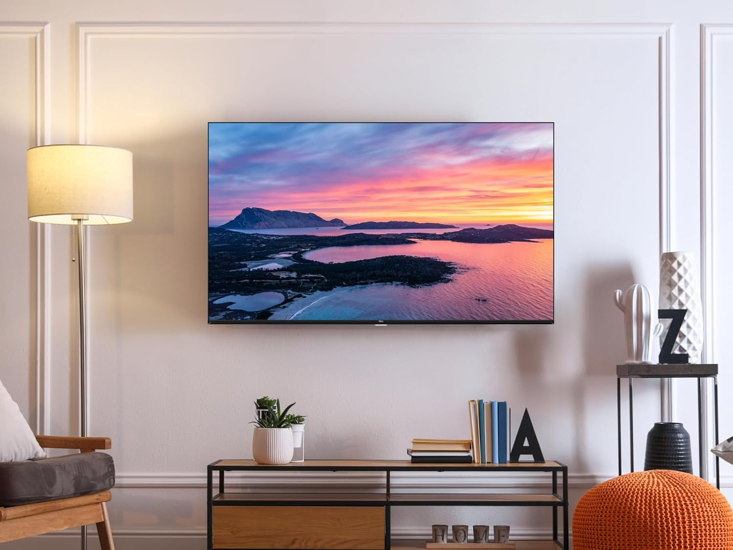 TCL 40V5C – TV QLED Direct LED Smart Full HD 40" Avec Android TV​ & HDR - Compatible Avec Google Cast & Google Home, Design Mince