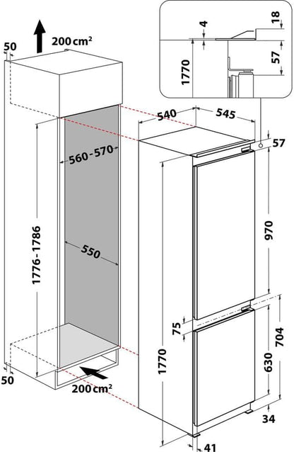 Frigorifero Incasso Hotpoint BCB 7030 D1