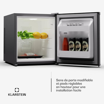 Mini Frigo Et Congelateur De Chambre De 28L, Snacks, Boissons, Petit Frigo Top Silencieux, Mini Bar, Petit Réfrigérateur Camping, Mini Frigo Cosmetique, Refrigerateur Avec Étagères Réglables