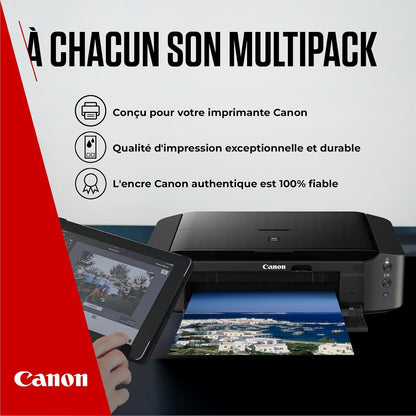 Canon PGI-570 + CLI-571 Multipack Cartouches D'Encre D'Origine | Encre Canon Authentique - Noir Pigmenté plus Noir, Cyan, Magenta Et Jaune - Pour PIXMA MG5750, MG5751, MG5752 Et plus !