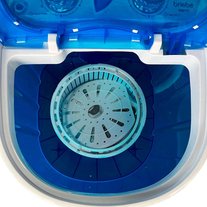 Camp Mini Machine À Laver Portable Avec Essorage, Camping, Capacité 3Kg De Linge, Idéal Pour Voyages, Caravanes Et Camping-Cars, Petite Laveuse, Faible Consommation D'Eau Et D'Énergie, WM1111
