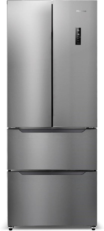 HISENSE Mkgn F378 a + EL Réfrigérateur/Congélateur/A +/180,6 Cm Hauteur/344 Kwh/An/292 L Refroidissement Partie/86 L Partie Congélateur/Touchcontrol Surface De Commande/Acier Inoxydable