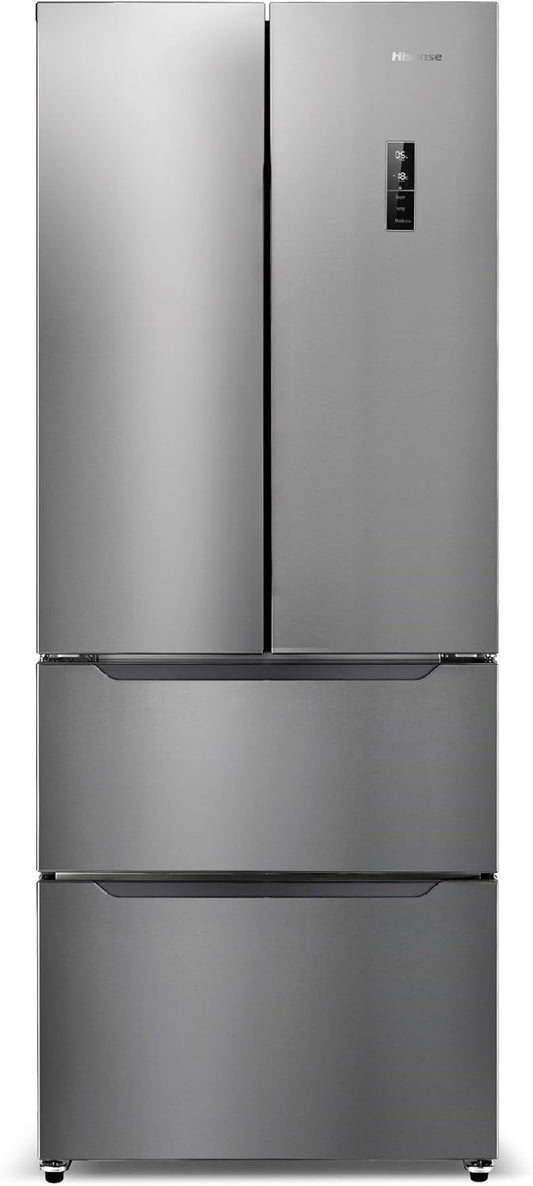 HISENSE Mkgn F378 a + EL Réfrigérateur/Congélateur/A +/180,6 Cm Hauteur/344 Kwh/An/292 L Refroidissement Partie/86 L Partie Congélateur/Touchcontrol Surface De Commande/Acier Inoxydable