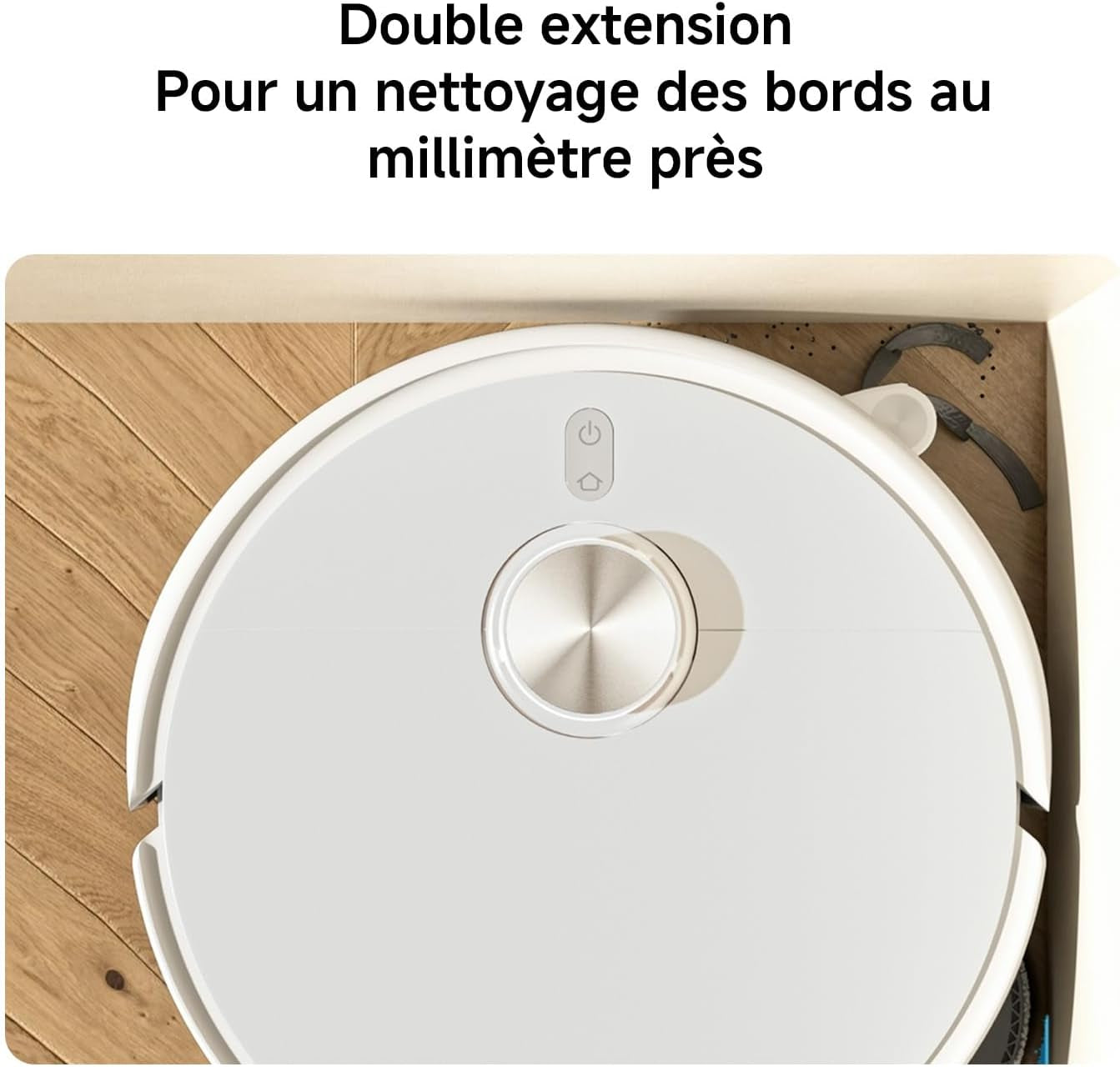 S40 Pro Aspirateur Robot, 15000Pa, Deux Bras Extensibles | Double Anti-Nœuds, Évitement D’Obstacles Grand-Angle, Détection Des Tapis, Relevage Auto Des Serpillières, Contrôle App/Voix